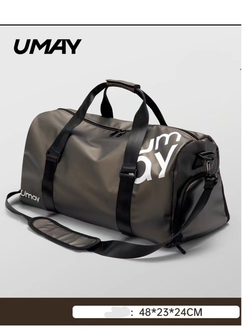 UMAY FASHION Golden fitness bag, travel storage bag, specialized waterproof diagonal travel bag - Image 1