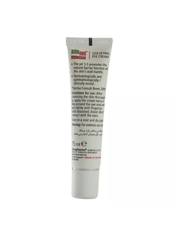 Sebamed Anti-Ageing Q10 Lifting Eye Cream for Sensitive Skin- 15ml - Image 2