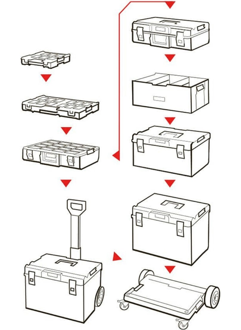 Qbrick System One 200 2.0 Profi Red Ultra Hd Custom Tool Case  - Image 2