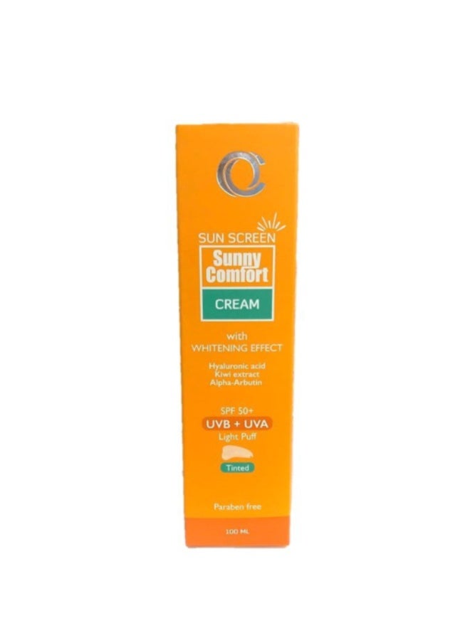 cosmo care SUNNY COMFORT WHITENING CREAM SPF50 100ML TINTED