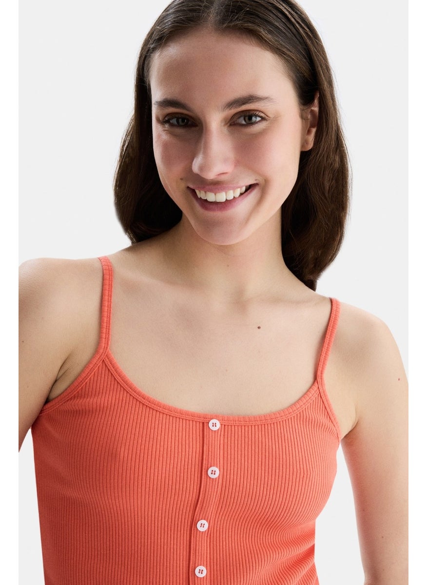 UCLA Rhodes Pink Strappy Embroidered Women's Crop  - Image 2