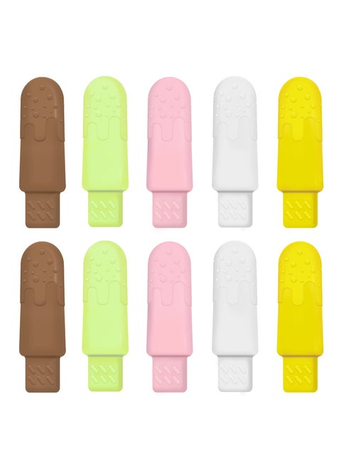 10 PCS Aligners Chewies for Aligner Chompers Chewies , 5 Flavors Aligner Trays Dental Chewies, 5 Colors (White, Brown, Pink, Green, Yellow)