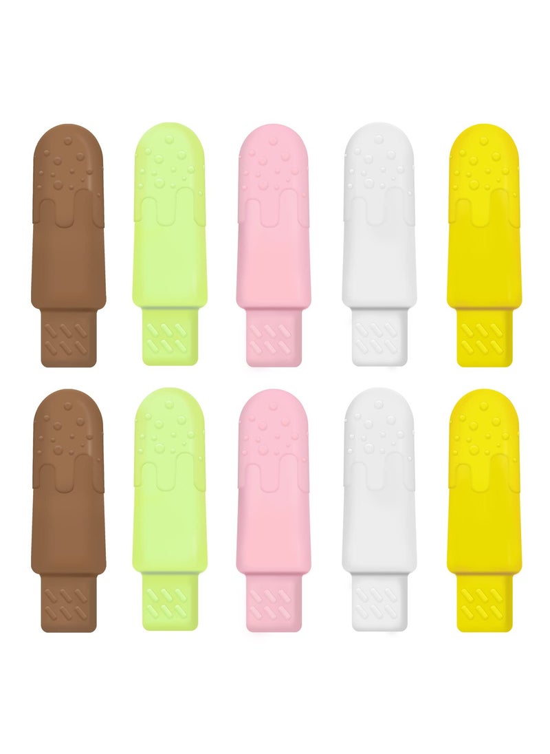 10 PCS Aligners Chewies for Aligner Chompers Chewies , 5 Flavors Aligner Trays Dental Chewies, 5 Colors (White, Brown, Pink, Green, Yellow)