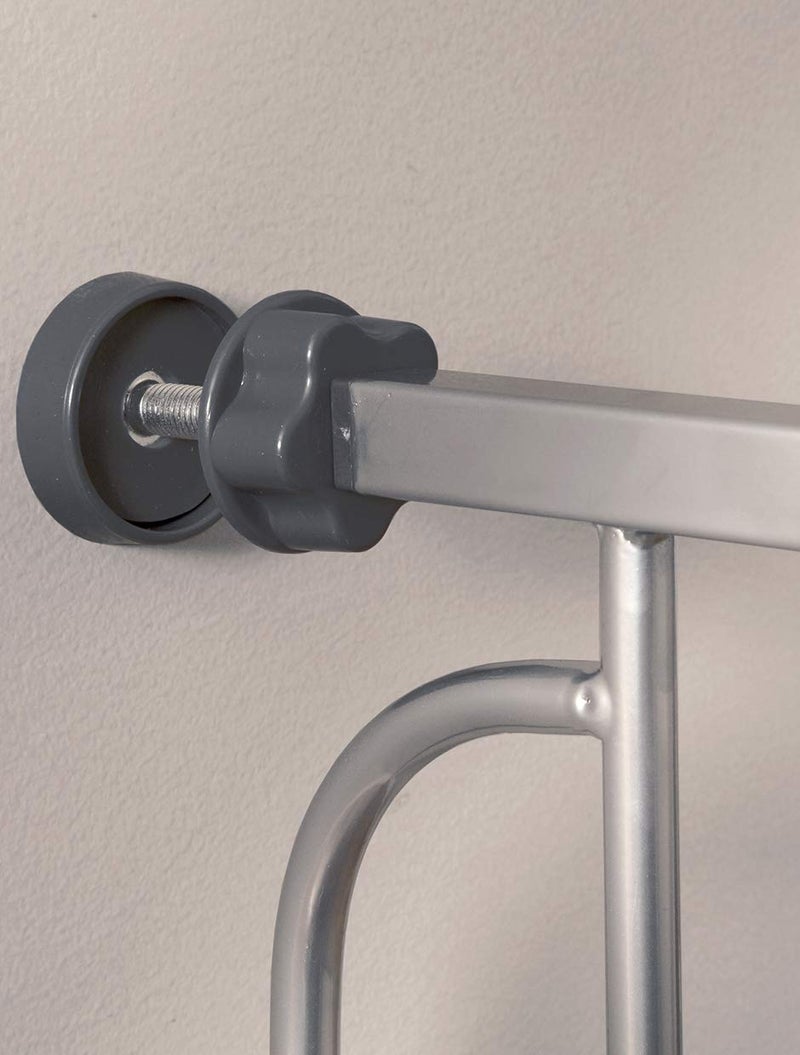 Regalo Regalo Easy Step Extra Tall Walk Thru Baby Gate, Bonus Kit, Includes 4-Inch Extension Kit, 4 Pack of Pressure Mount Kit and 4 Pack of Wall Mount Kit, Platinum  - Image 2