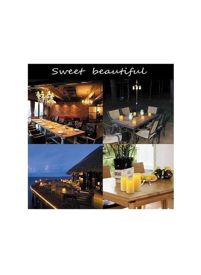 Flameless  Color Changing 3 Pieces Candles  with Remote Control - Image 4