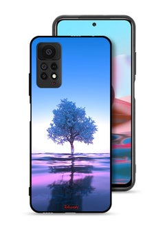 Tolwak Xiaomi Redmi Note 11 Pro 5G Protective Case Cover Tree Neon Body Of Water Reflection Digital Art  - Image 1
