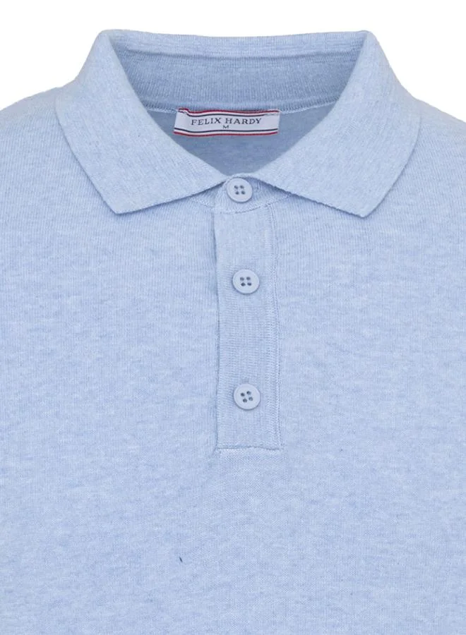 FELIX HARDY Ecru-Blue Men's 100% Cotton Polo Shirt Short Sleeve Pack of 2 for Men | Best Price UAE