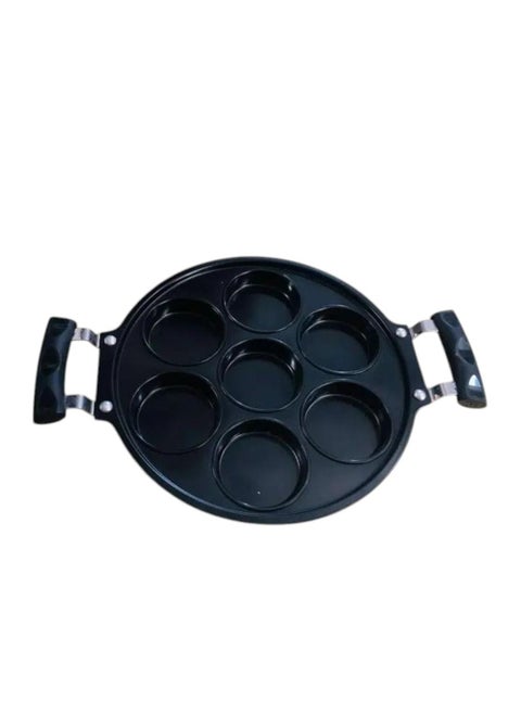 multi use 7-eye 2-handle frying pan