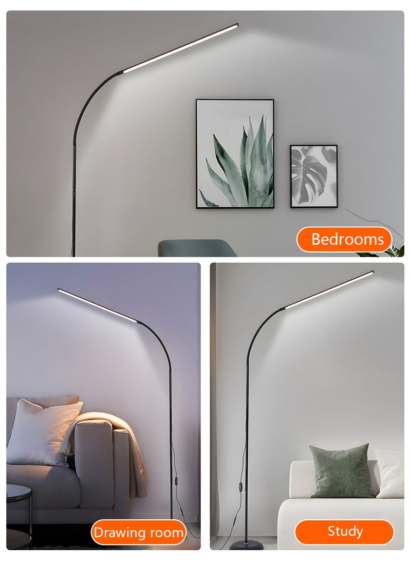 Hihonor Led Floor Lamp, 12 W, 360° Adjustable, Dimmable, Minimalist Design, Widely Used for Bedroom and Living (22*22*107cm) - Image 4