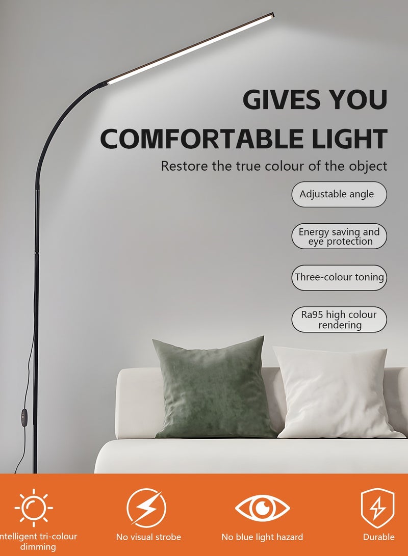 Hihonor Led Floor Lamp, 12 W, 360° Adjustable, Dimmable, Minimalist Design, Widely Used for Bedroom and Living (22*22*107cm) - Image 5