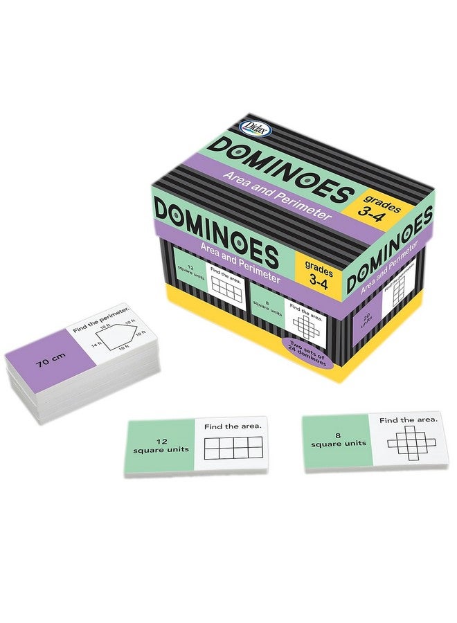 Didax Educational Resources Area & Perimeter Dominoes Children'S Mathematical Learning Aids