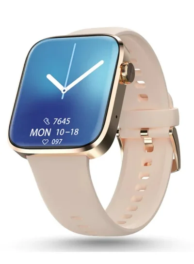 Pebble Pebble Cosmos Prime 1.91 600 Nits Brightness, Bluetooth Calling Smartwatch with Wireless Charging, Health Suite -IVORY GOLD SMART WATCH