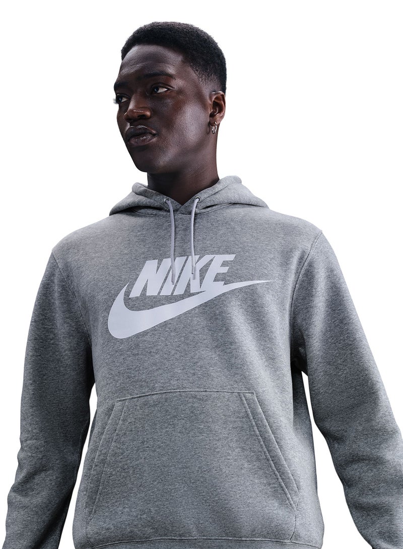 Nike Club Brushed Pullover Graphic Hoodie - Image 3