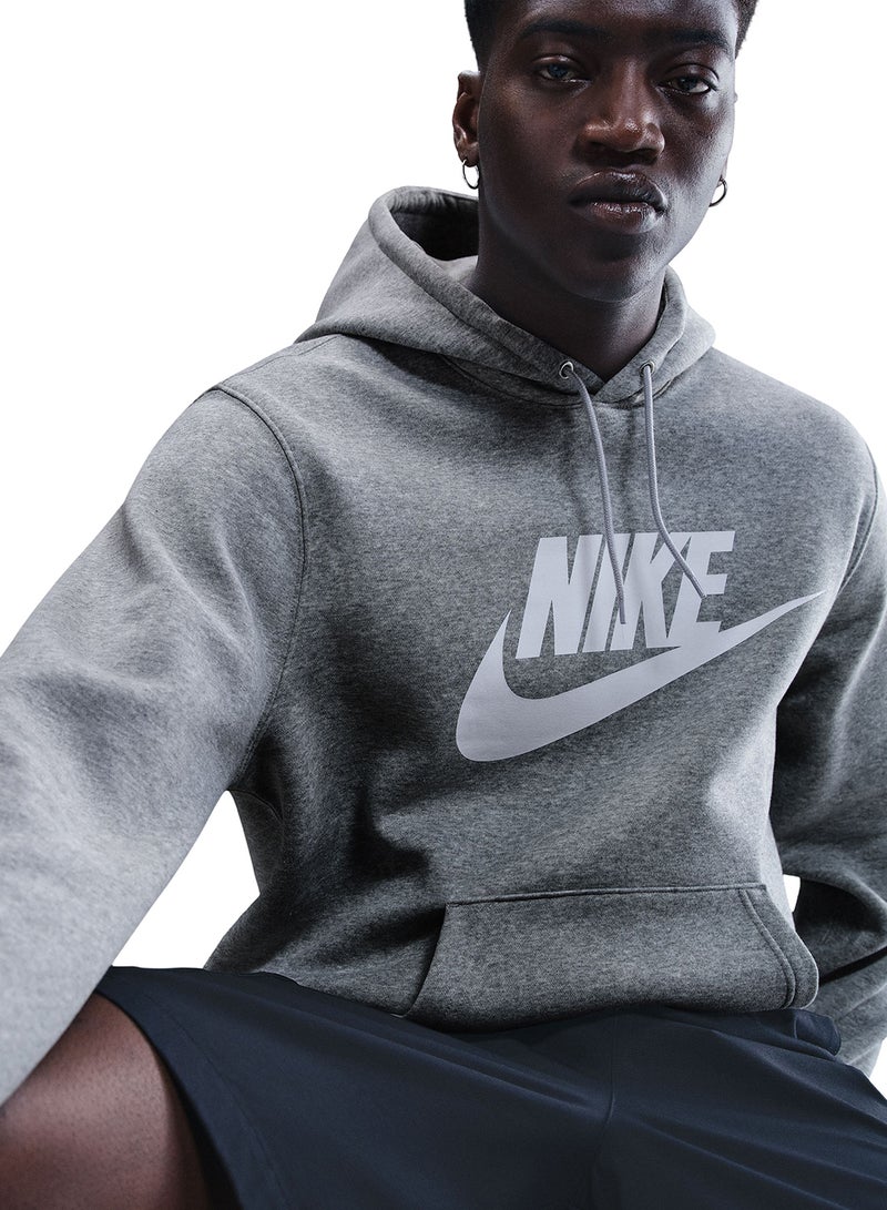 Nike Club Brushed Pullover Graphic Hoodie - Image 5