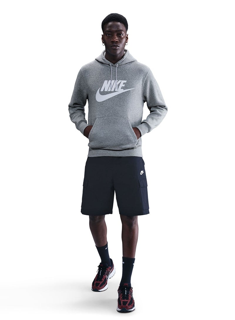 نايكي هودي بقلنسوة مطبوع برسومات قطنية مبروشة - Image 3