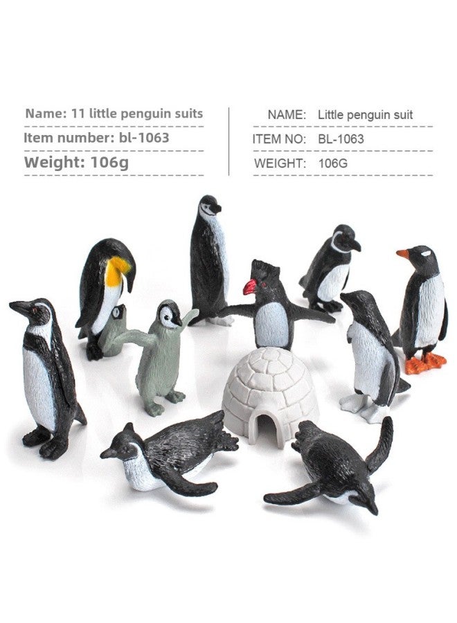 محاكاة الحوت القرش النمر القرش الحوت الأزرق البحرية البيولوجية نموذج أعماق البحار عصور ما قبل التاريخ القديمة الأسماك ثلاثية الفصوص نموذج حيواني-اللون: BL-1063 11 البطريق الصغير 106 جرام - Image 1