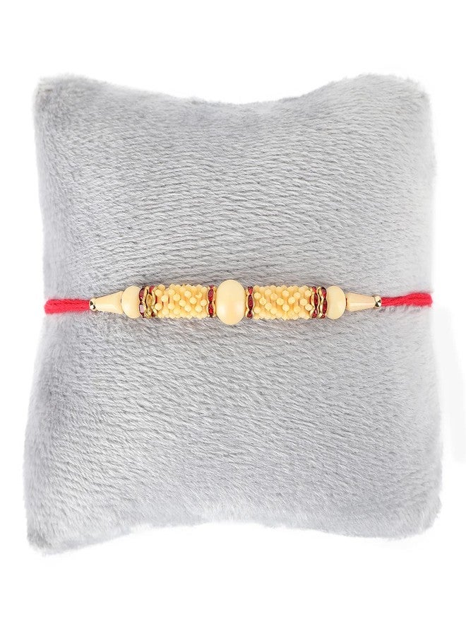 VTFlair Lavish Pearl Rakhi (Set of 2) with Roli Chawal Rakshabandhan Bhai Brother Rakhi- - Image 2