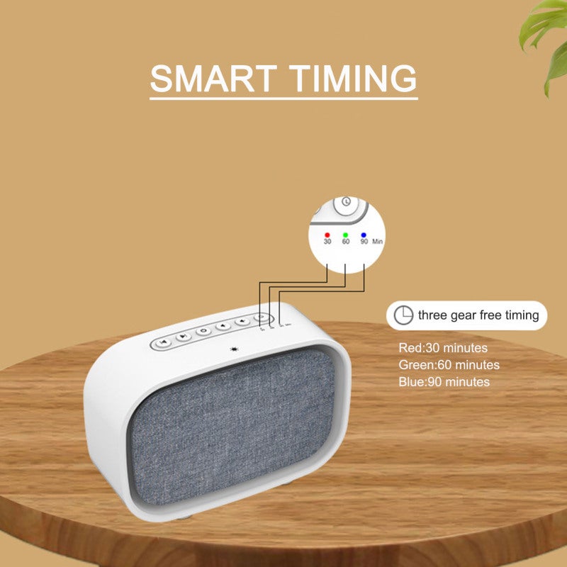 White Noise Sound Machine - Portable Compact Sleep Aid With 8 High Fidelity Sound Effects, 3-gear Timing, Touch Control Night Light, Noise Cancelling for Insomnia Relief, Baby And Loved Ones - Image 2