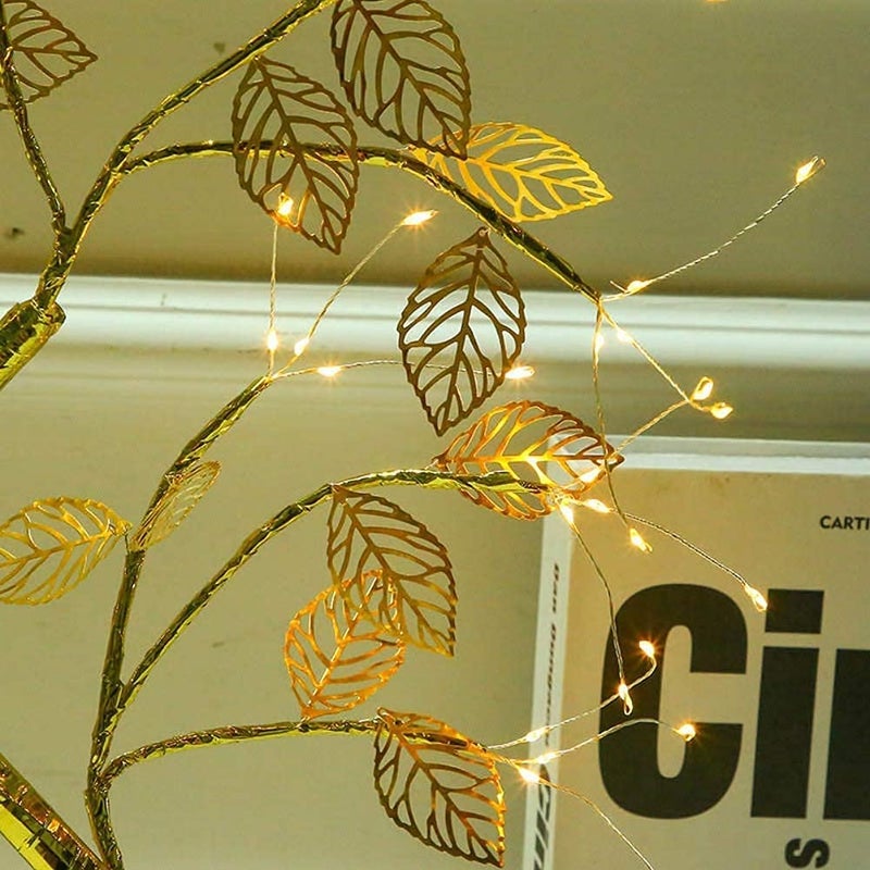 VELOCIOUS Velocious LED Tabletop Bonsai Tree Light Touch Switch DIY Artificial Light Tree Lamp Decoration Festival Holiday BatteryUSB Operated Leaf Node Lamp  - Image 4