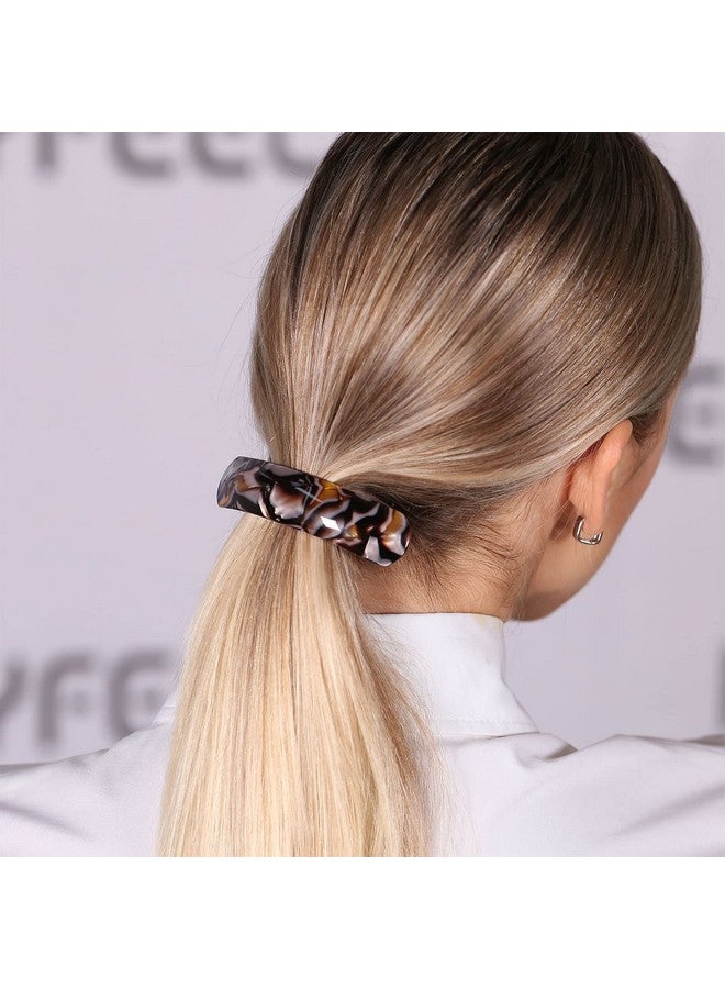 HYFEEL Large Hair Barrettes For Women Fine Thick Hair French Barrette Hair Clips Ponytail Clamps Clasp Stylish Hair Accessories 3Pcs (Black Brown Green) - Image 2