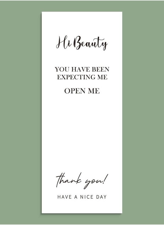 Generic 50 Pieces Rectangle Decorative Labels, Minimalist Art Pattern Box Seal Stickers Package Label, Decorative Sealing Decal For Jewelry Gift Packaging Customer Mailer Box Retail Bag  - Image 1