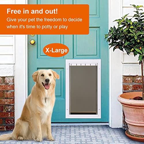 Wordcam X-Large Dog Door Replacement Flap Compatible with PetSafe Freedom 6 Holes Pet Door PAC11-11040 - Measures 13 5/8" x 24 3/16", Doggy Door Flap Made of Wear, Flexible, Weather Resistant TPU Material - Image 2