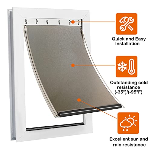Wordcam X-Large Dog Door Replacement Flap Compatible with PetSafe Freedom 6 Holes Pet Door PAC11-11040 - Measures 13 5/8" x 24 3/16", Doggy Door Flap Made of Wear, Flexible, Weather Resistant TPU Material - Image 5