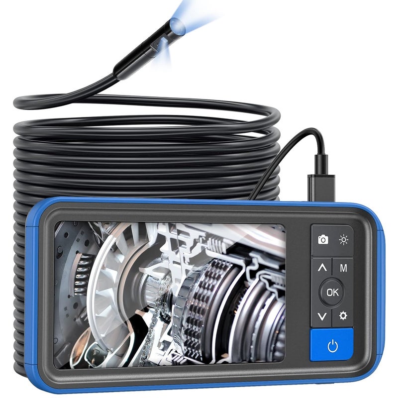 Teslong 50ft Sewer Camera, 1080P Drain Plumbing Snake Inspection Camera with Light, 50 ft Flexible Borescope Endoscope Duct Fiber Optic Scope Cam - Image 1