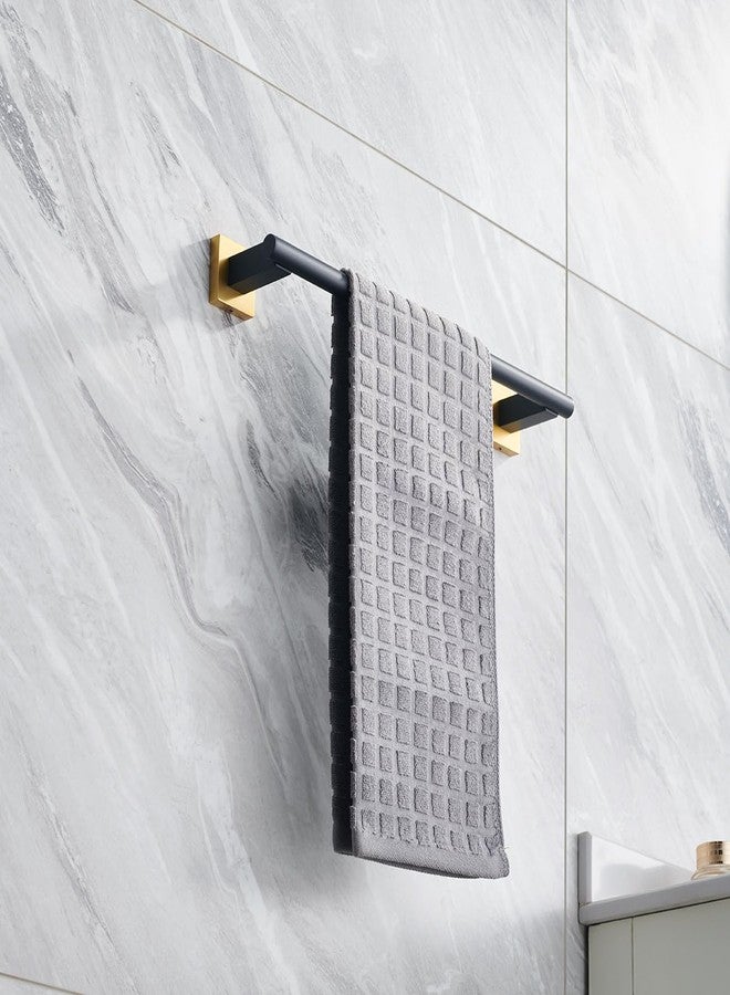 Miyili Bath Towel Bar 15.75-Inch Stainless Steel Towel Rack Hanger for Bathroom Kitchen Wall Mount Black & Gold, A02BG40A - Image 4