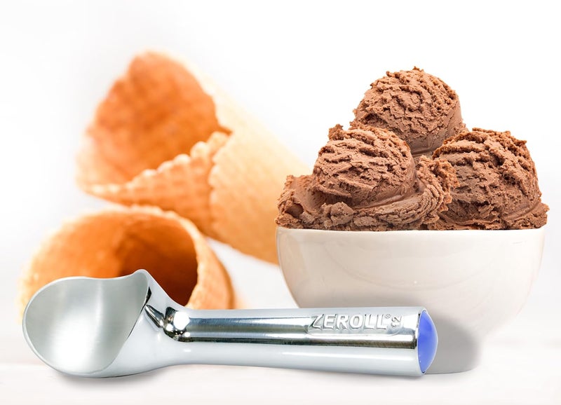 Zeroll 1012 Original Ice Cream Unique Liquid Filled Heat Conductive Handle Simple One Piece Aluminum Design Easy Release 24 Scoops per Gallon Made in USA, 3-Ounce, Silver - Image 3