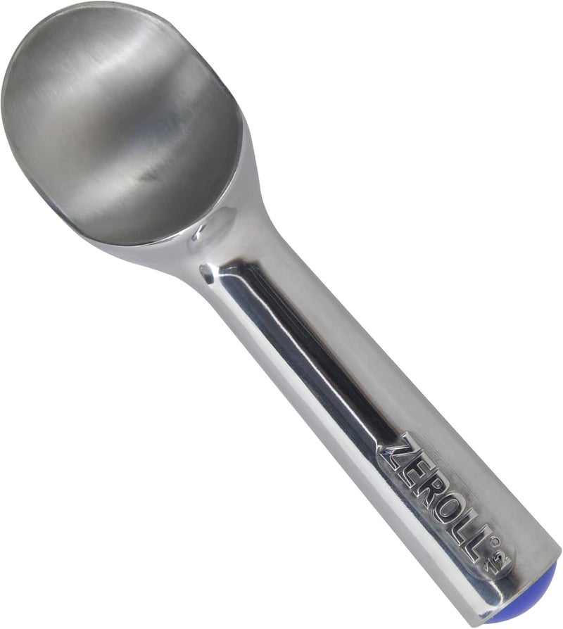 Zeroll 1012 Original Ice Cream Unique Liquid Filled Heat Conductive Handle Simple One Piece Aluminum Design Easy Release 24 Scoops per Gallon Made in USA, 3-Ounce, Silver - Image 1