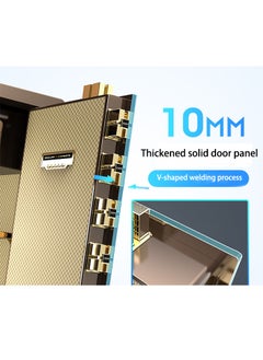 Arabest Fingerprint Safe, Electronic Password Safe, Steel Security Cabinet for Cash, Passport, Documents, Suitable for Study/Hotel  - Image 3