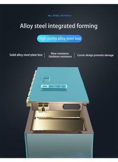 Arabest Fingerprint Safe, Electronic Password Safe, Steel Security Cabinet for Cash, Passport, Documents, Suitable for Study/Hotel  - Image 4