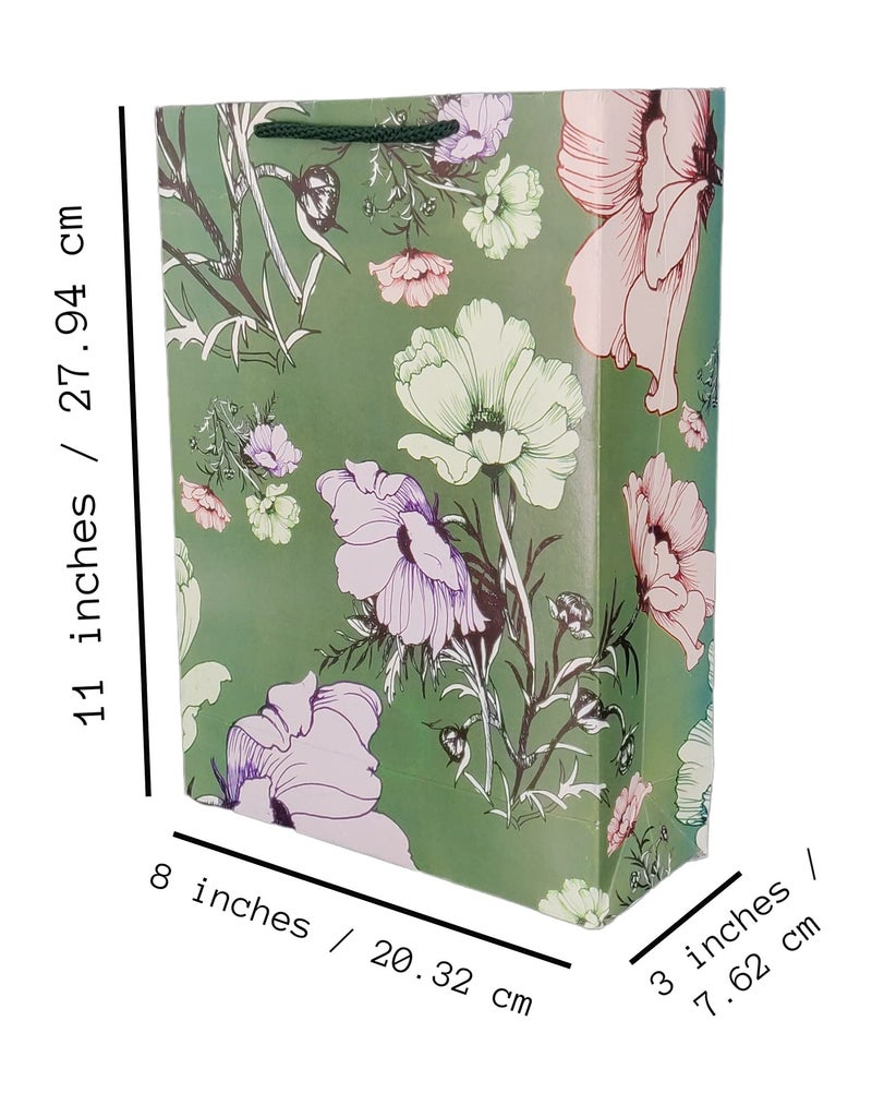 Arrow Paper Products Popudi Flower Return Gift Bags For Gifting, Weddings, Birthday,Holiday Presents (Pack Of 80, 28X20X7.5 Cm),Multicolor - Image 5