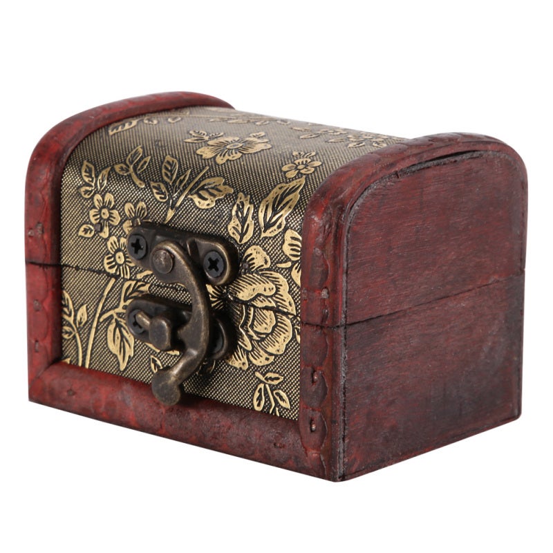 Wooden Display Box - High Quality Vintage Storage Box for Jewelry Candy - Decorative Home Decor Photography Prop - Image 3