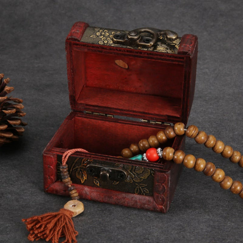 Wooden Display Box - High Quality Vintage Storage Box for Jewelry Candy - Decorative Home Decor Photography Prop - Image 4