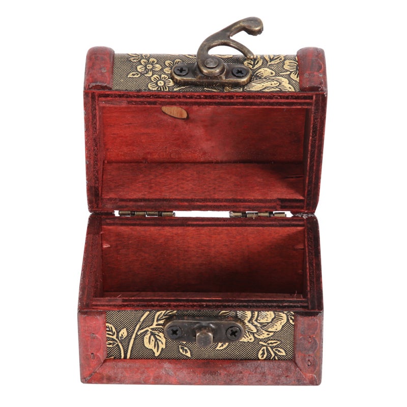 Wooden Display Box - High Quality Vintage Storage Box for Jewelry Candy - Decorative Home Decor Photography Prop - Image 5