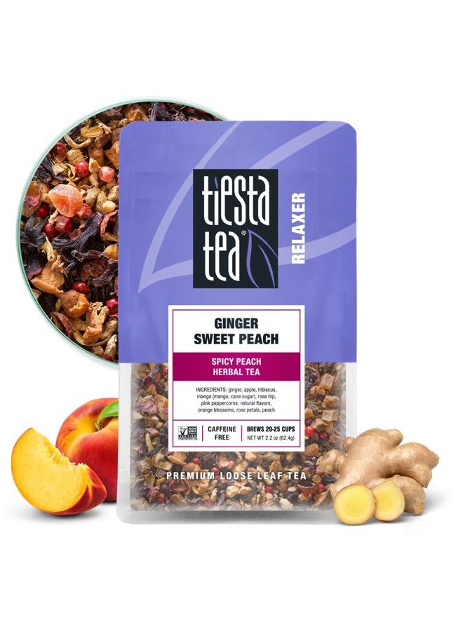 Tiesta Tea (Relaxer - Ginger Sweet Peach, Pouch) - Tiesta Tea, Relaxer Ginger Sweet Peach, 60ml - Image 1