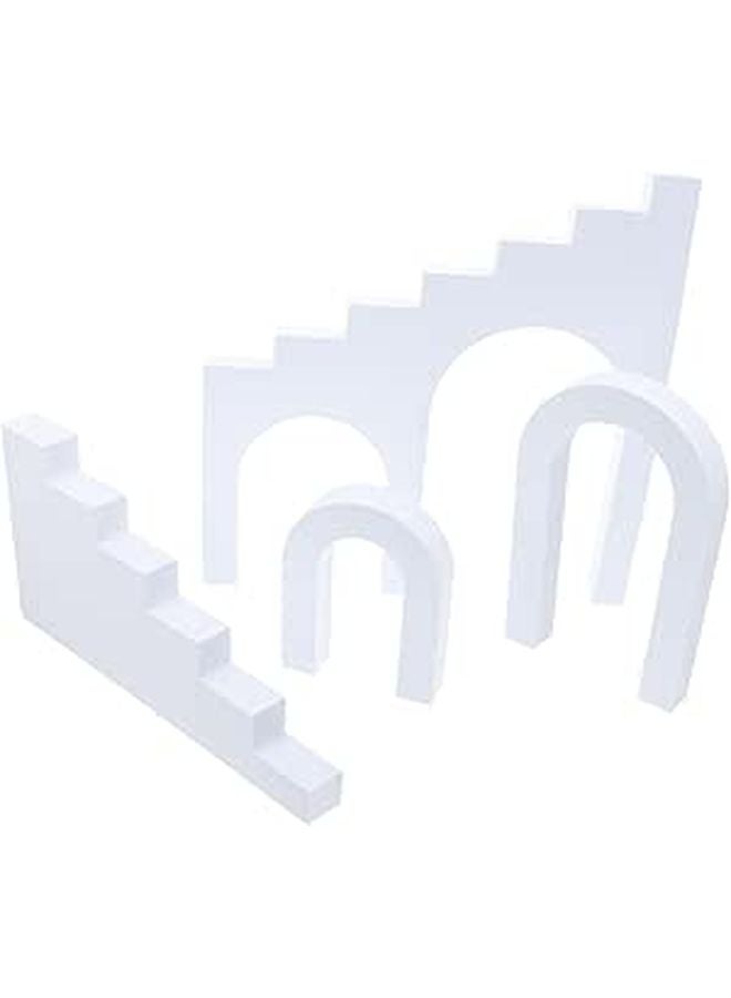 4 Pcs Geometric Photo Backdrop Props For Jewelry Display Craft Studio Photography - Image 1