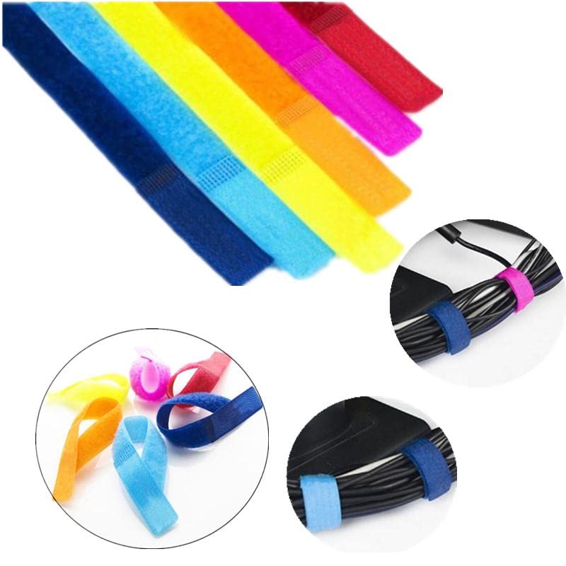 Aeoss Multipurpose Colorful Cable Wire Tie Curtain Marker Straps Belts Holders, (Multicolour) (Set Of 5 Pcs) - Image 2