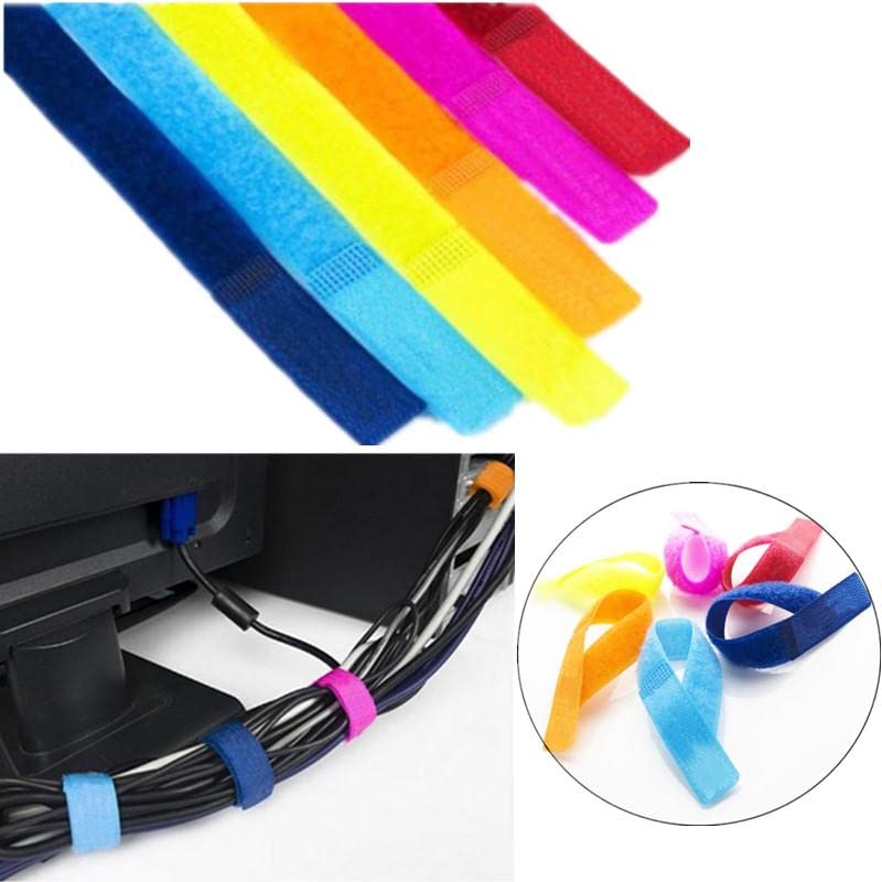 Aeoss Multipurpose Colorful Cable Wire Tie Curtain Marker Straps Belts Holders, (Multicolour) (Set Of 5 Pcs) - Image 4