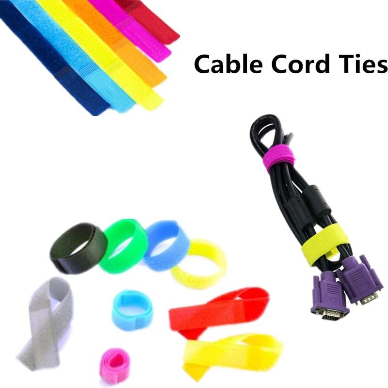 Aeoss Multipurpose Colorful Cable Wire Tie Curtain Marker Straps Belts Holders, (Multicolour) (Set Of 5 Pcs) - Image 5
