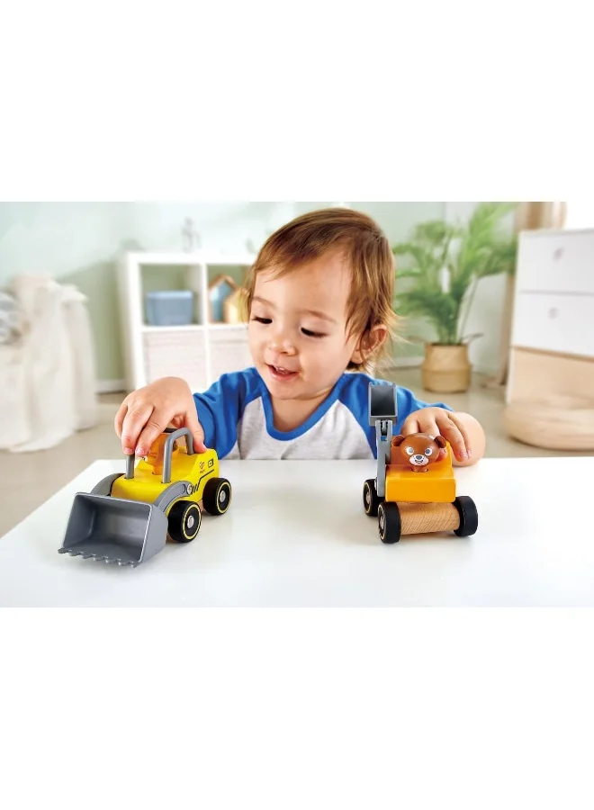 هيب Wild Riders Vehicle - Police Car | Wooden Push And Go Car | Articulated Features For Role-Play | Develops Fine Motor Skills | Safe And Durable Toy For Ages 18+ Months