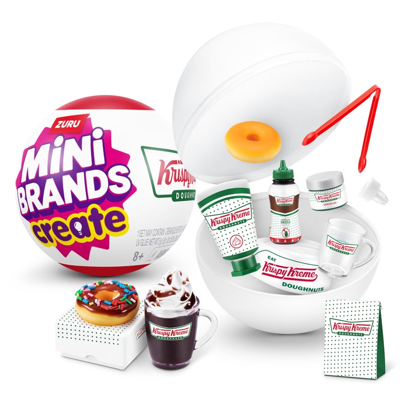 Mini Brands Create Krispy Kreme Create Series 1 Capsule by ZURU - Mini Collectibles Blind Packaging, DIY, Novelty, Resin Play, Mini Replica Food, NOT Edible, Collectors, 8+ - Image 1
