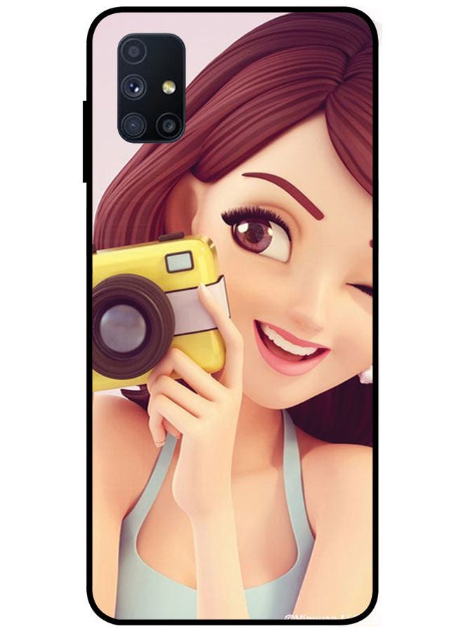Protective Case Cover For Samsung Galaxy M51 Smart Series Printed Protective Case Cover for Samsung Galaxy M51 Girl Capture the Picture