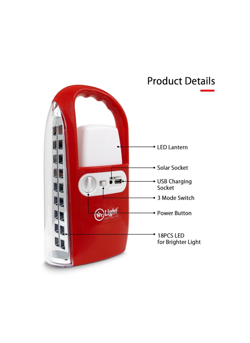 Mr. Light Rechargeable LED Emergency Lantern Portable Light High Bright LED 480 W  - Image 2