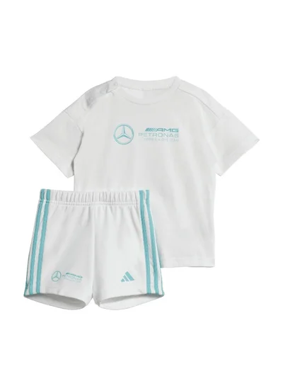 adidas بدلة رياضية للأطفال Mer Dna Bbyjgss بيضاء