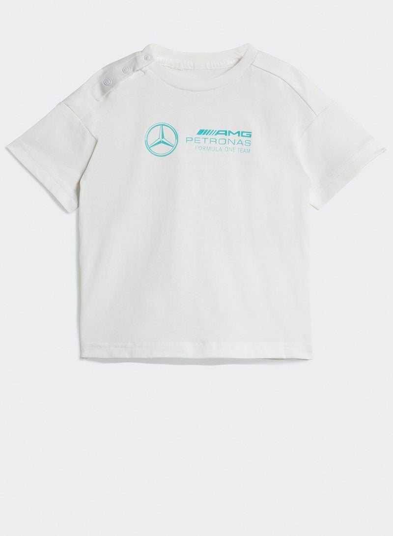 adidas بدلات سباق بيضاء للأطفال الرضع - Image 4