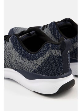 RBX Men Athletic Lace Up Running Shoes, Navy Blue  - Image 3