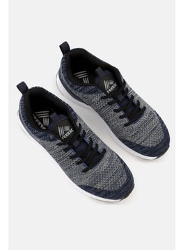 RBX Men Athletic Lace Up Running Shoes, Navy Blue  - Image 2